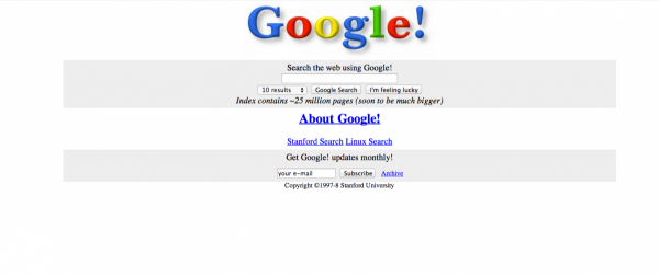 從1997年說起，圖說Google主頁演變史
