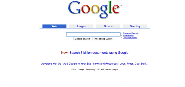 從1997年說起，圖說Google主頁演變史